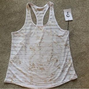 Zyia White and Gold Havana Tank